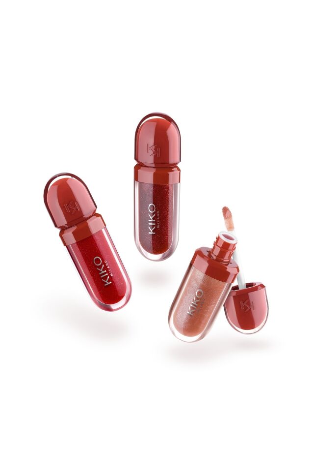 Makyaj Setleri - Flirt Alert Mini Kisses Maxi Shine Kit 3D Hydra Lip Gloss