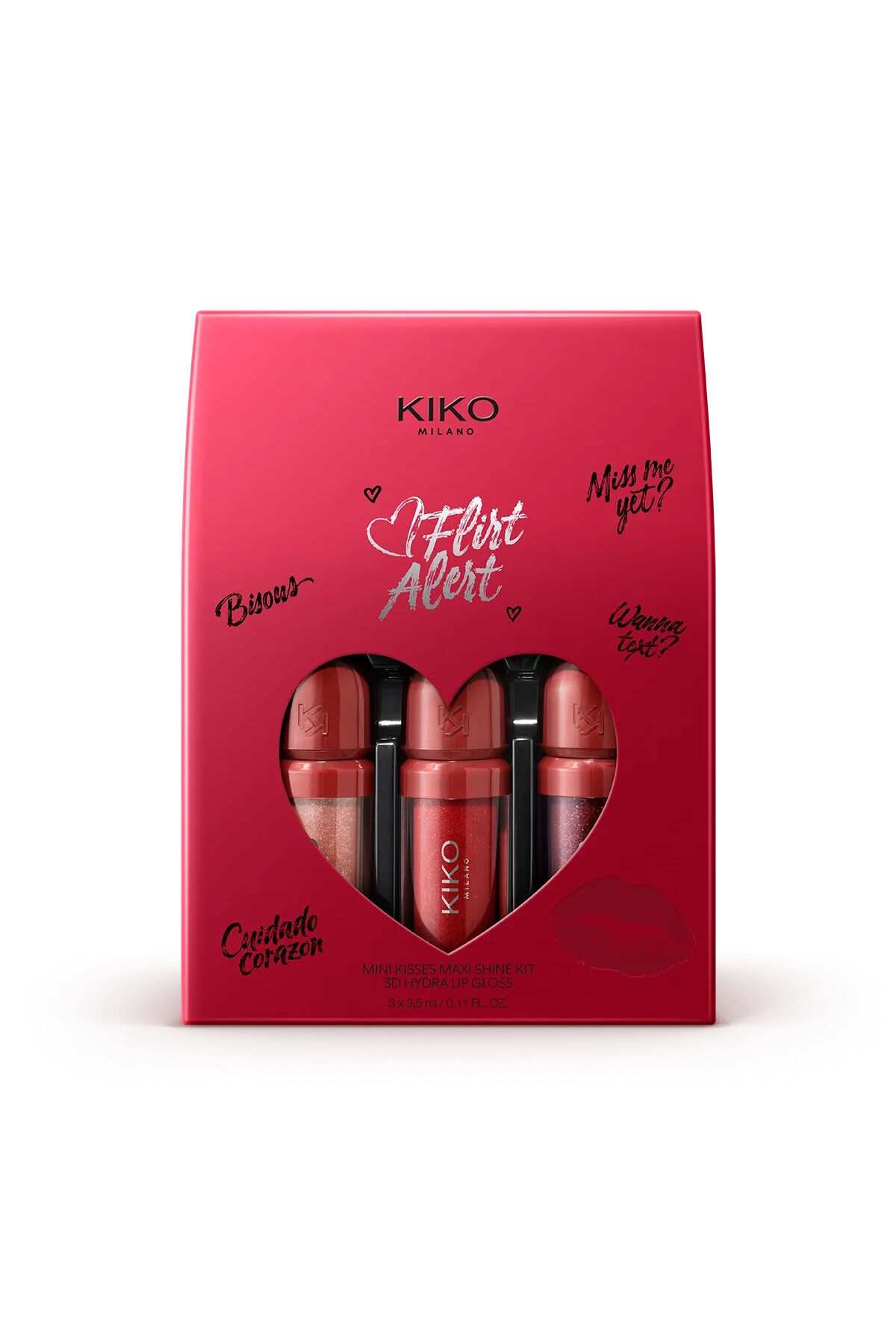 Makyaj Setleri - Flirt Alert Mini Kisses Maxi Shine Kit 3D Hydra Lip Gloss