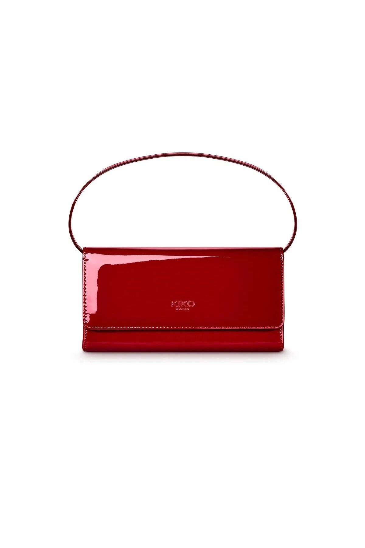 Flirt Alert Night Out Clutch Kırmızı Parlak El Çantası Makyaj Çantası