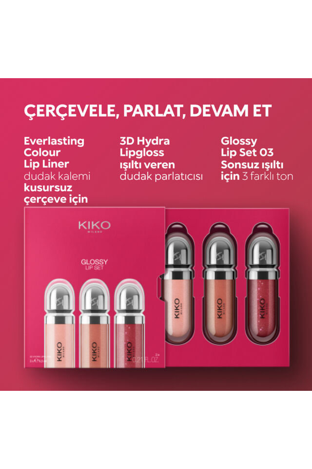 Glossy Lip Set - Dudak Parlatıcısı Seti